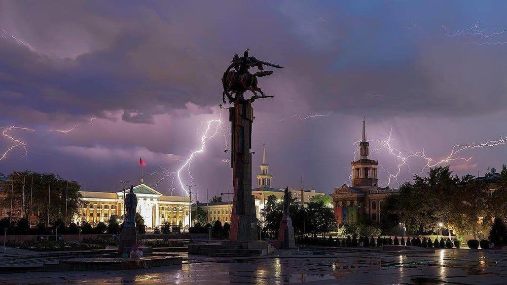 Бишкек менен Чүйдө күн күркүрөп, катуу шамал болот