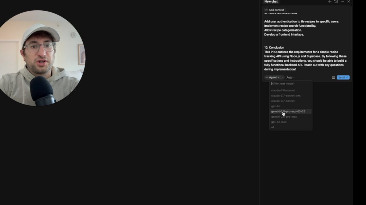 You can change the AI model within Cursor