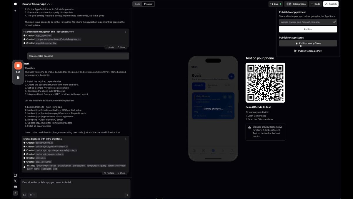 Publishing Rork app to App Store