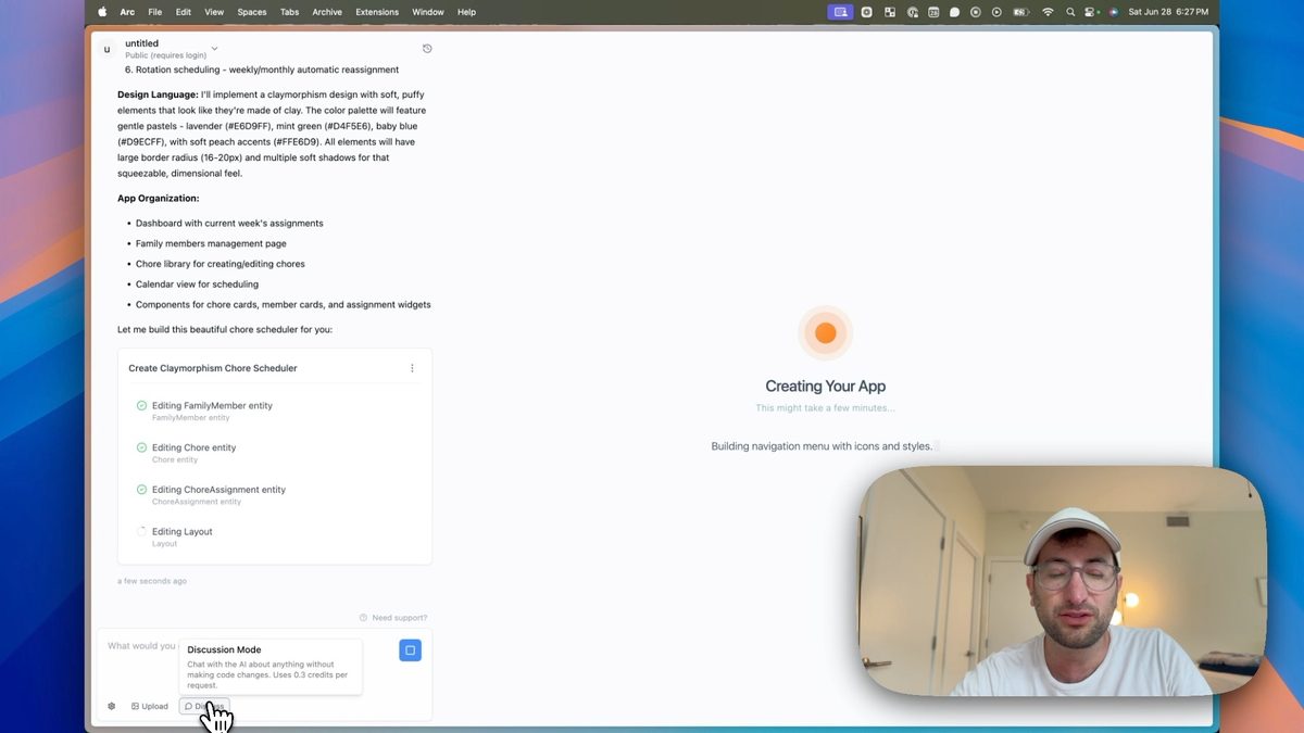 Base44 has a similar design to other AI app buidlers