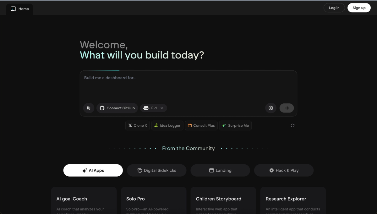 Emergent app builder