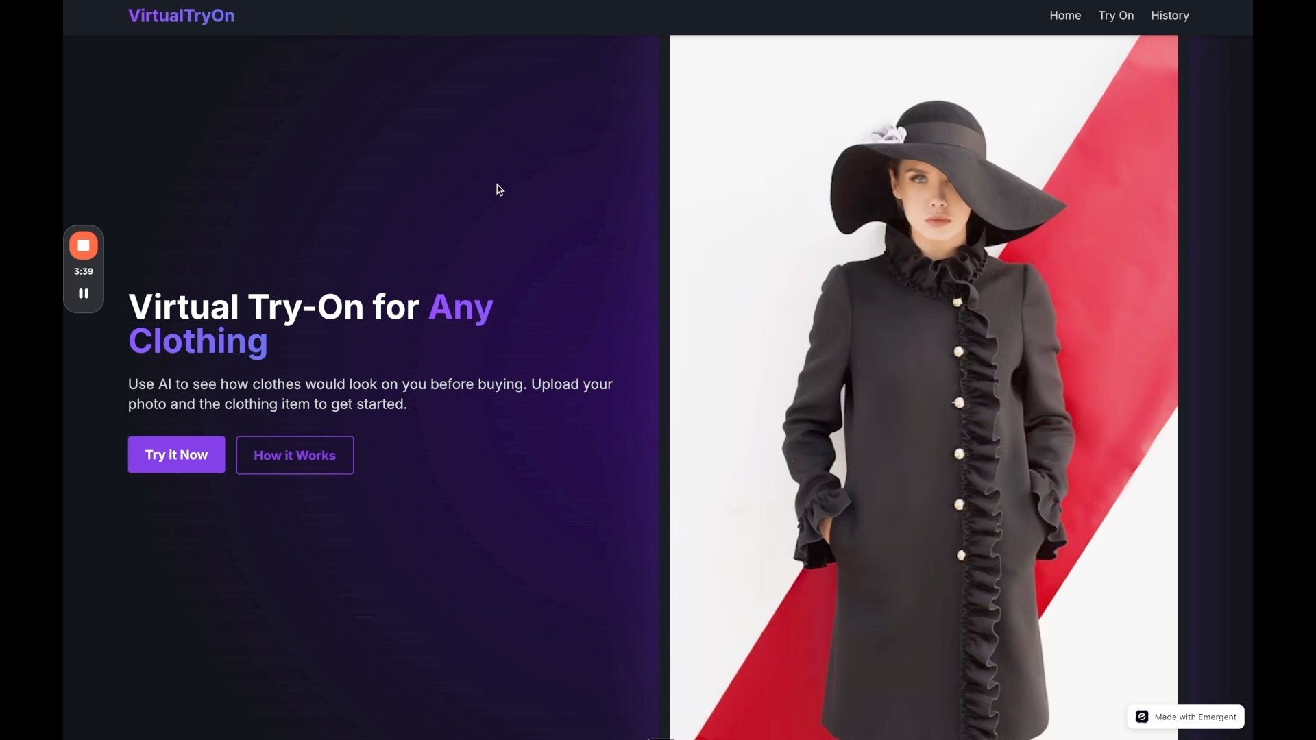 Emergent landing page