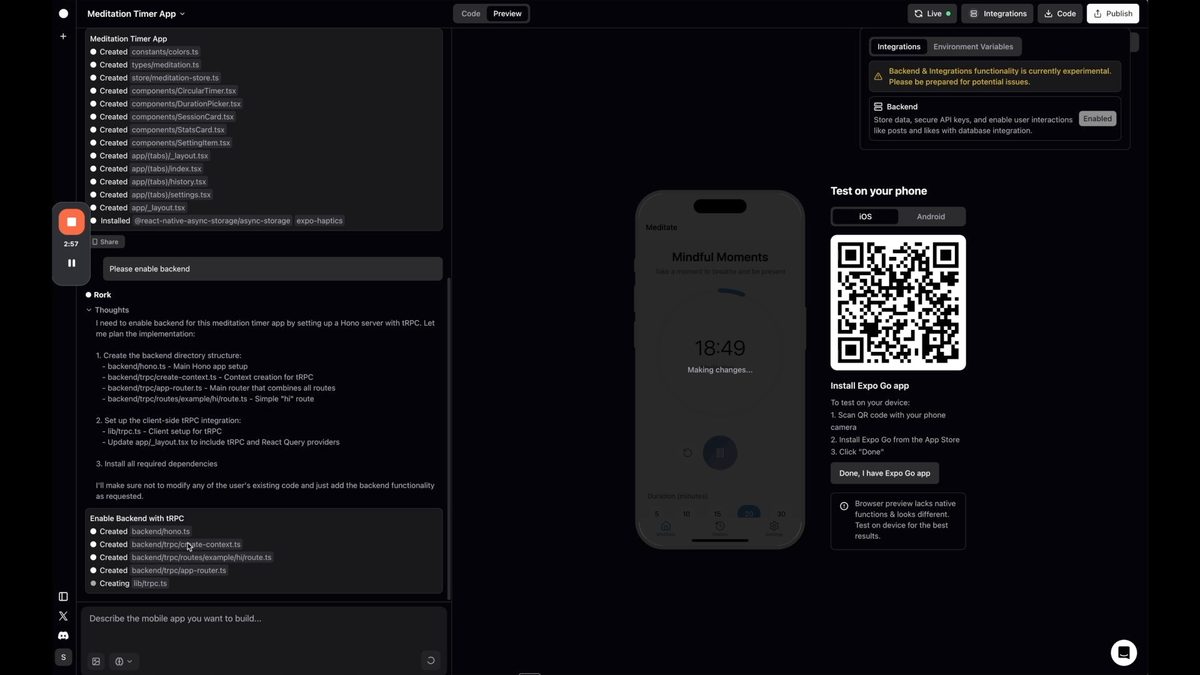 Add backend integration