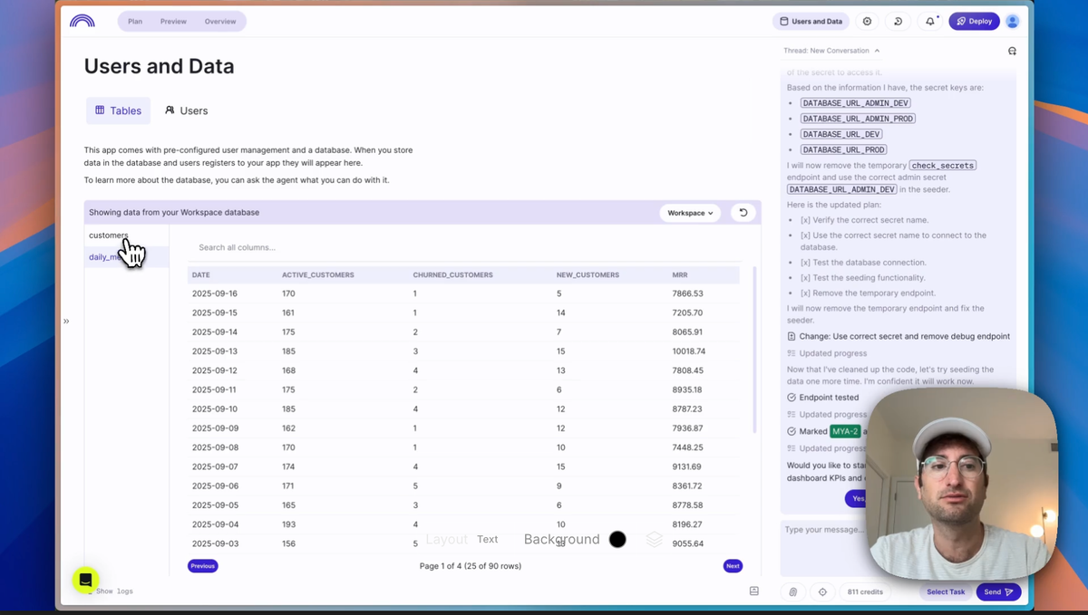 Databutton database