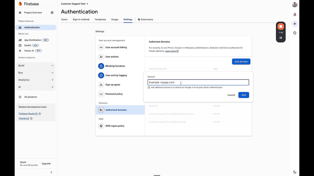 Firebase Integration