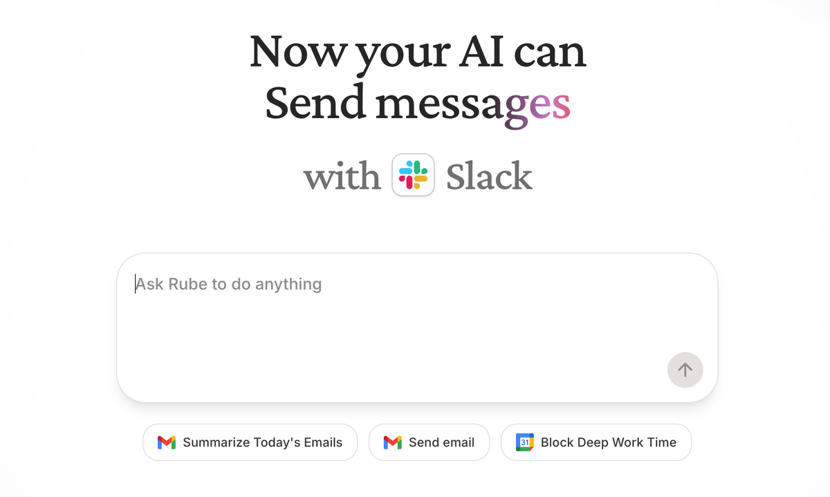 Rube messaging