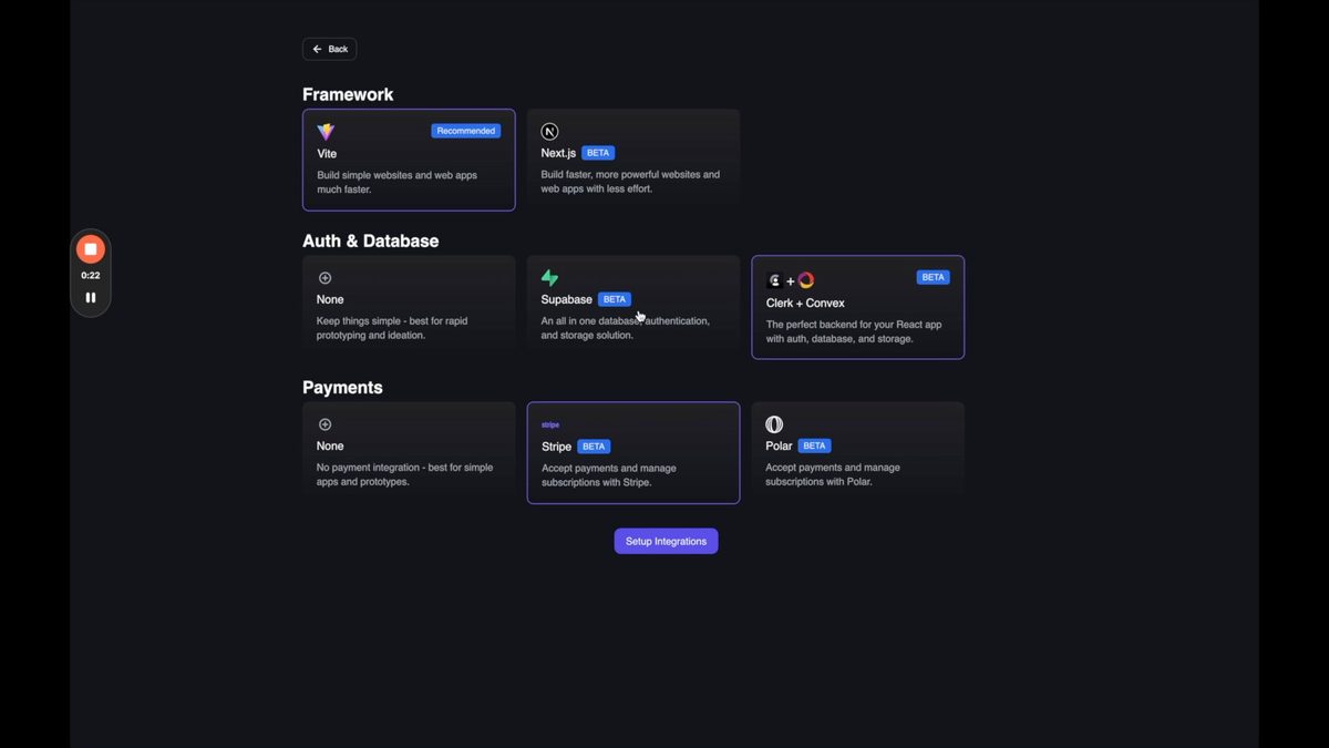 Tempo setup