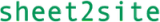 Sheet2site logo