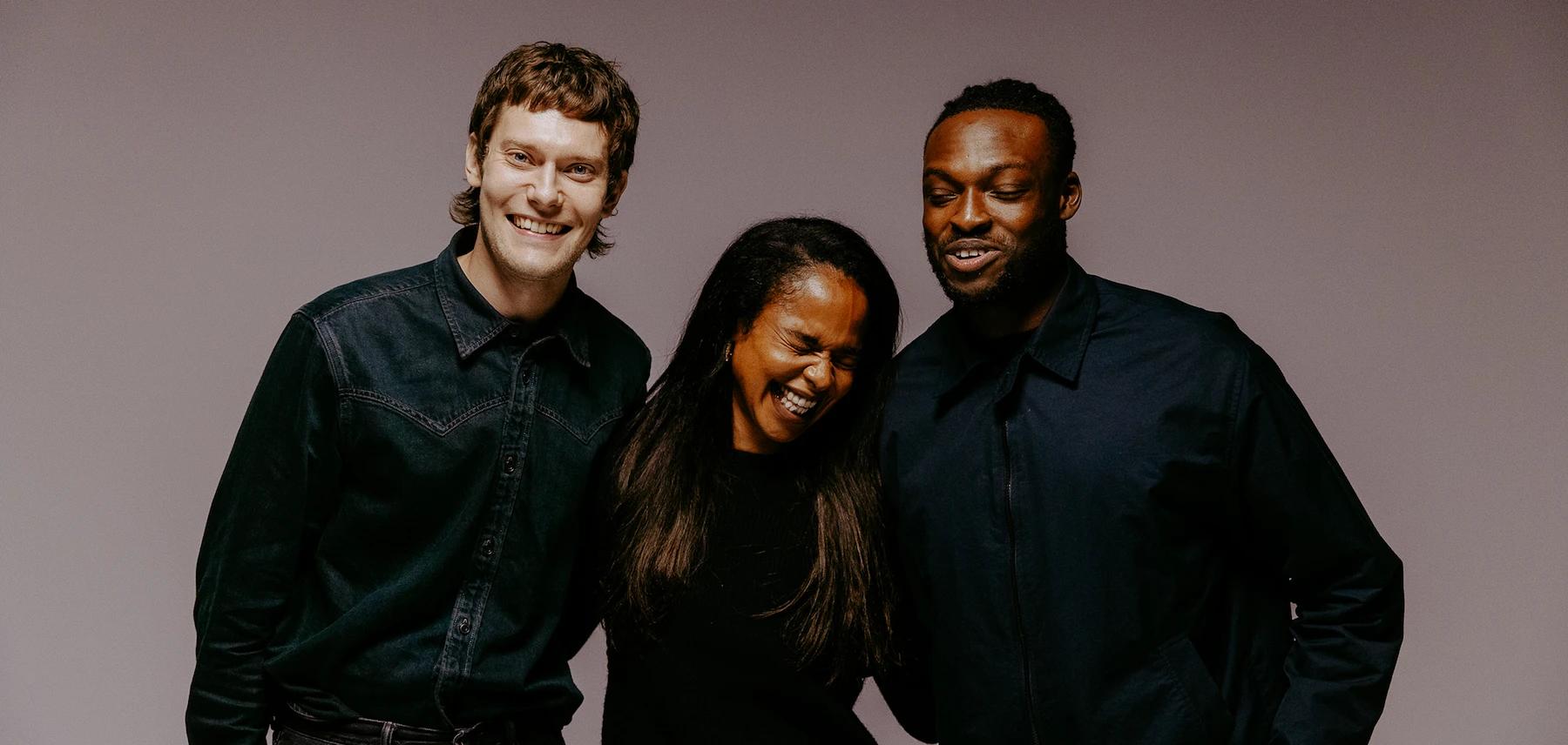 A group photo of Oli, Diya and Dafs.