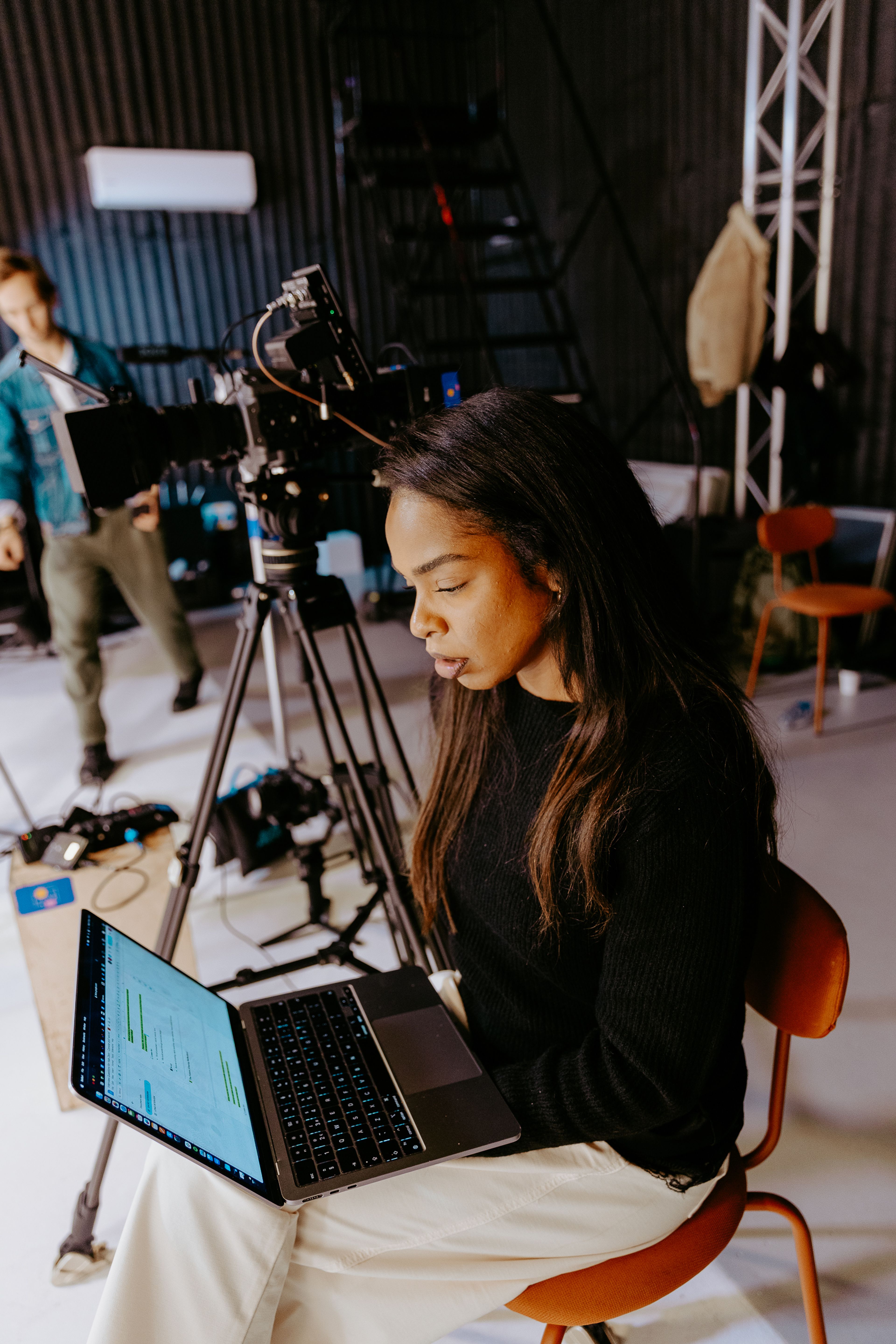 A behind-the-scenes photo of the Do Culture team on set