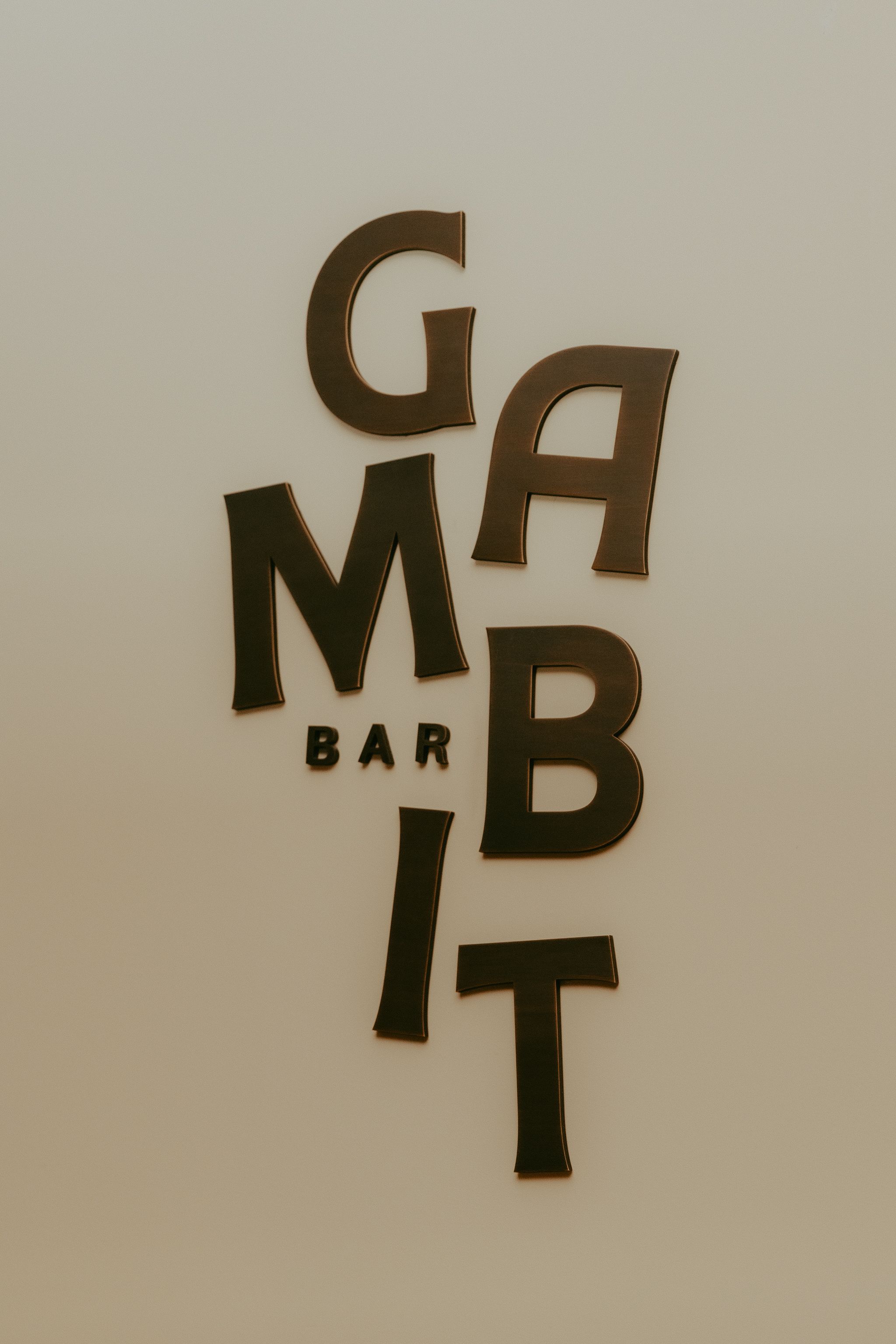 Photo of the Gambit Bar sign