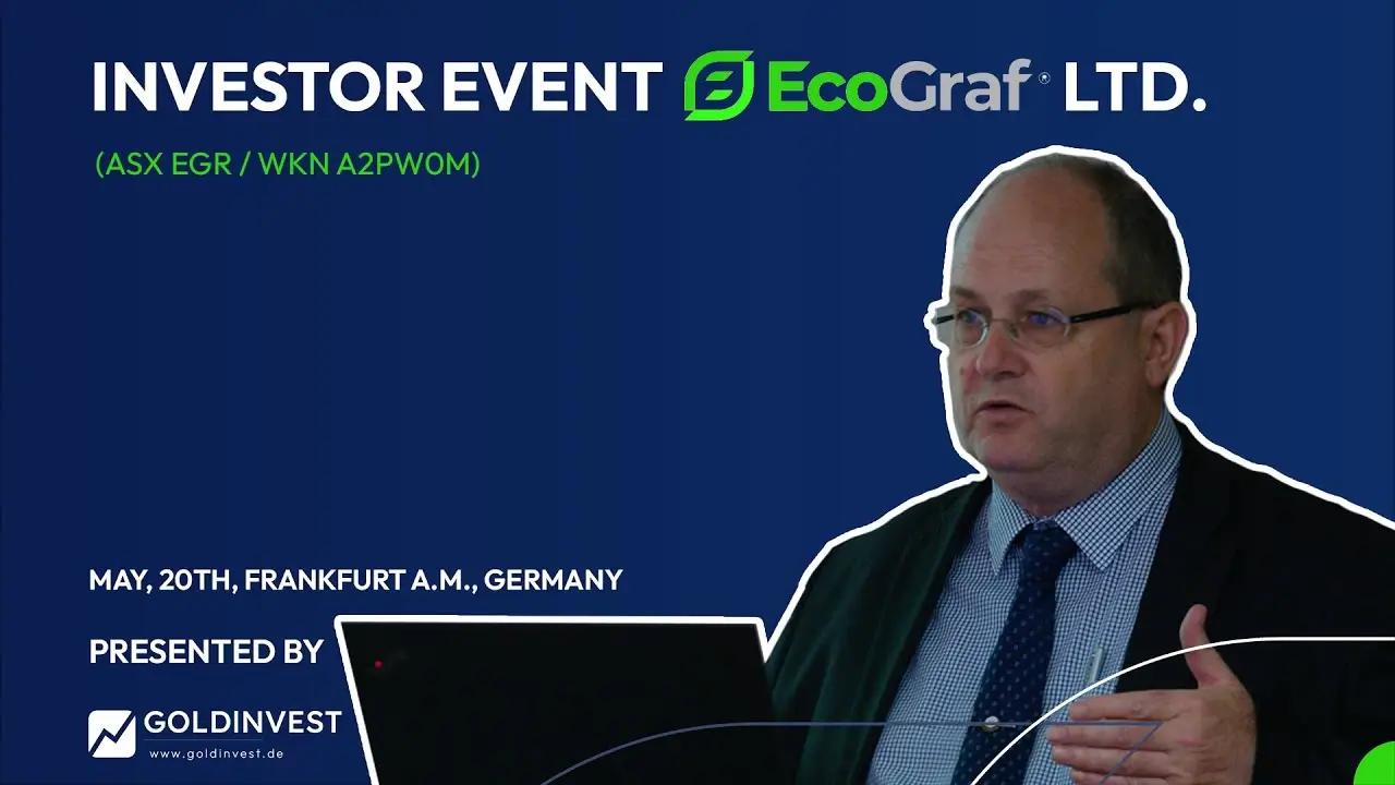 EcoGraf in Frankfurt: MD Andrew Spinks über die Fortschritte seines Graphitunternehmens