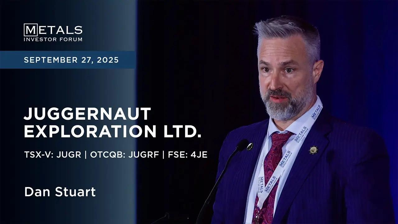 Dan Stuart von Juggernaut Exploration Ltd. präsentiert auf dem Metals Investor Forum in Vancouver | September 2025