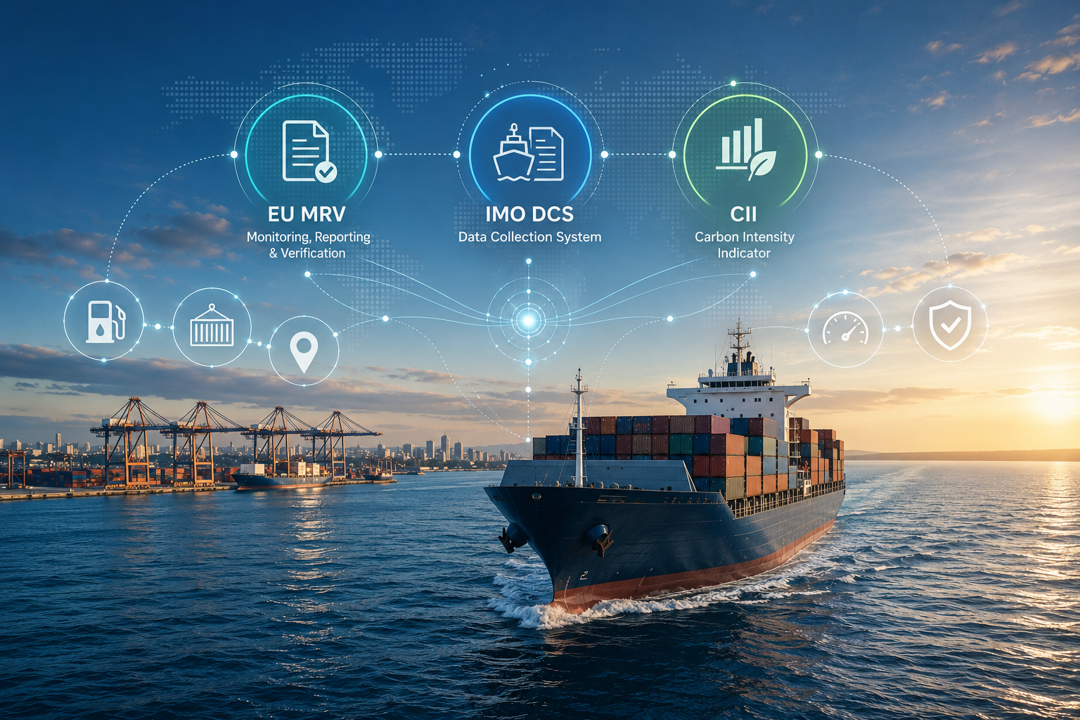 EU MRV vs IMO DCS vs CII: Differences, Reporting Requirements and Compliance Guide for 2026