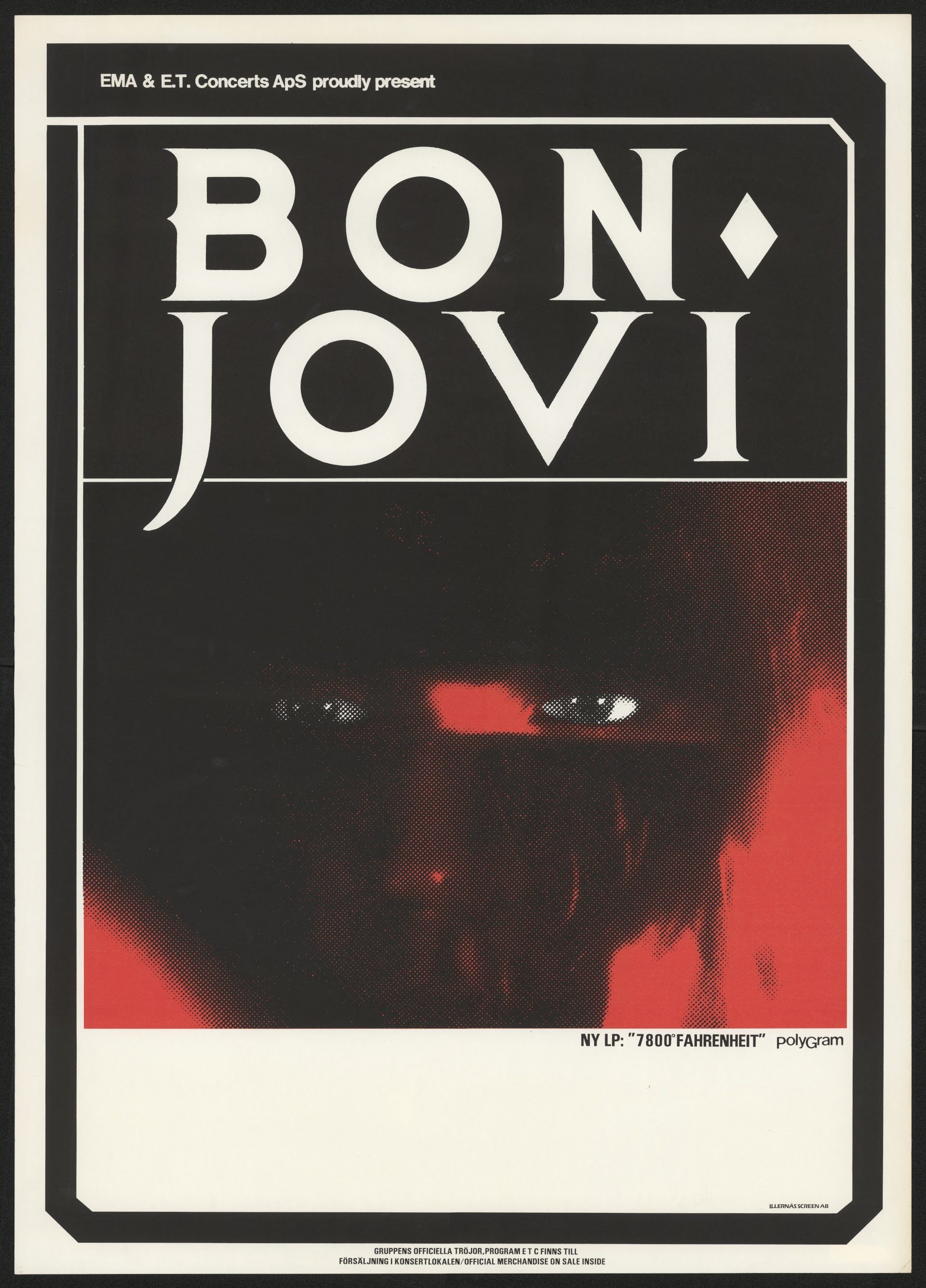 7800° Fahrenheit Tour Poster​ | Backstage with Bon Jovi