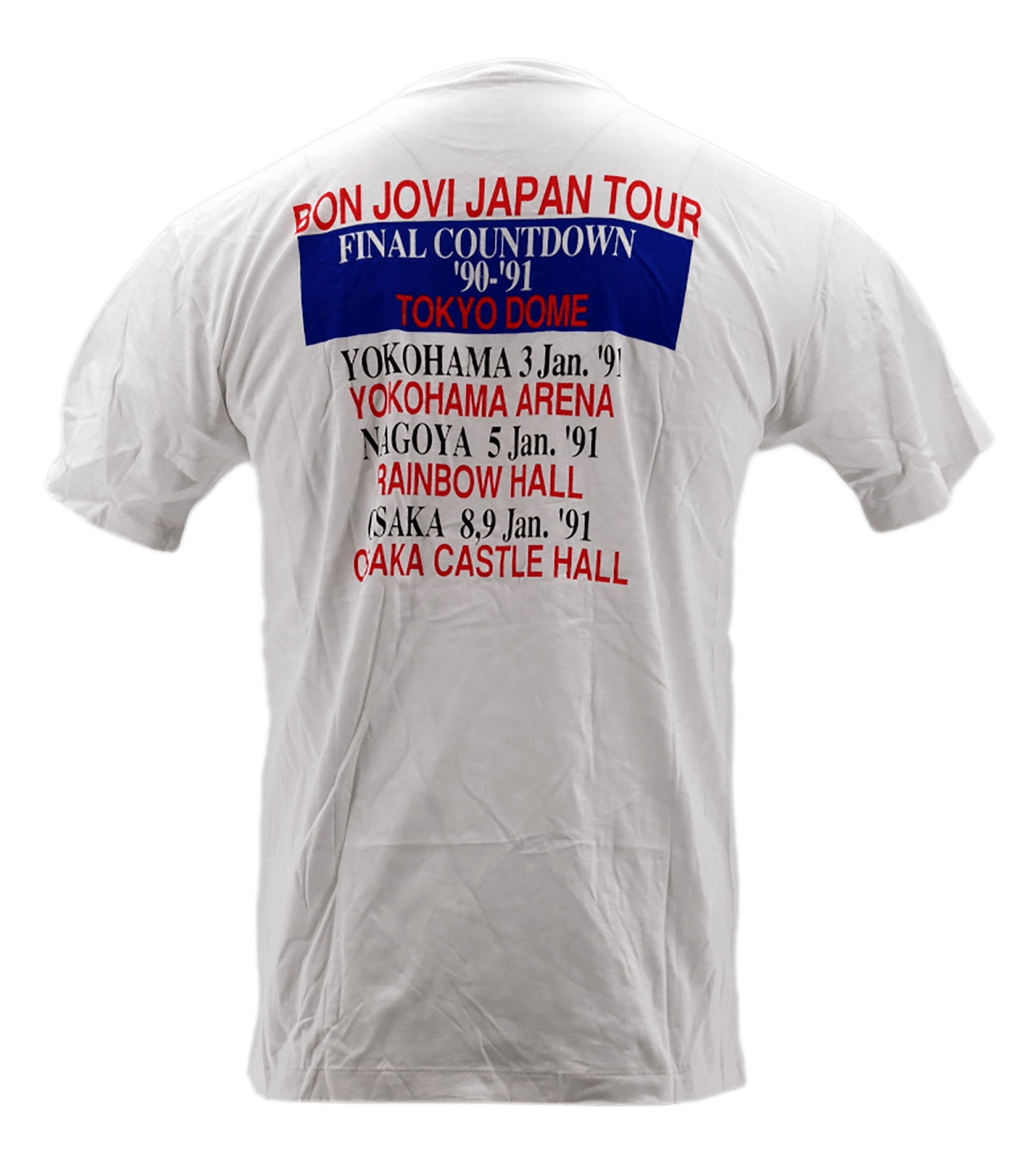 BON JOVI JAPAN TOUR FINAL '90-'91 Tシャツ L Commemorative Booklet​ | Backstage with Bon Jovi