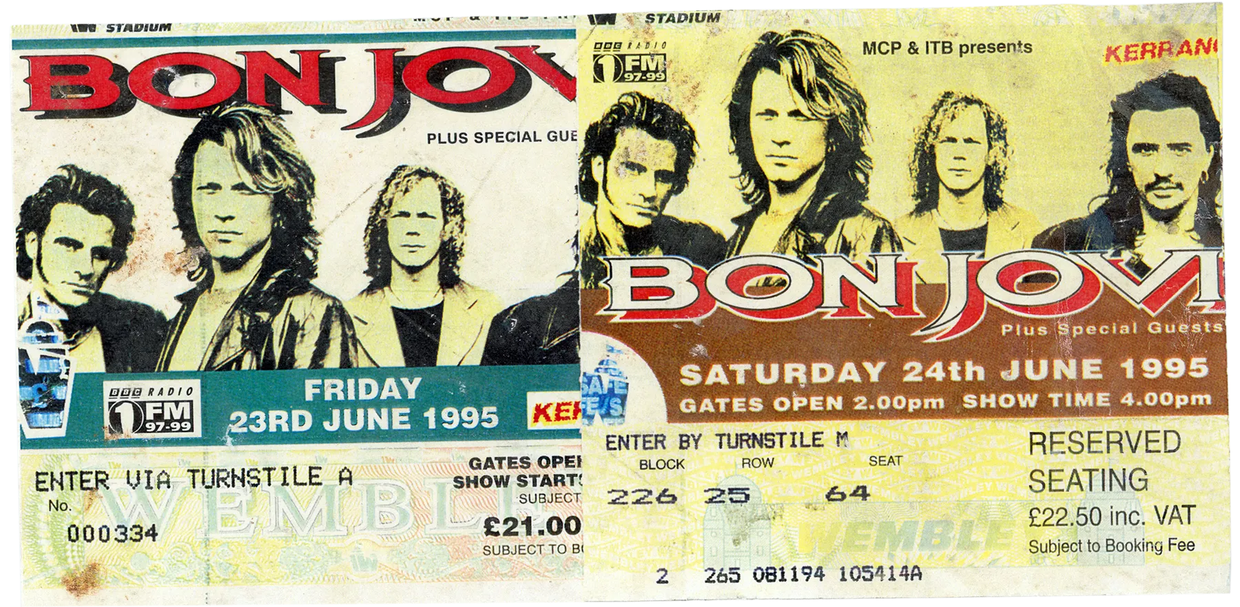 Wembley Stadium, 1995​ | Backstage with Bon Jovi
