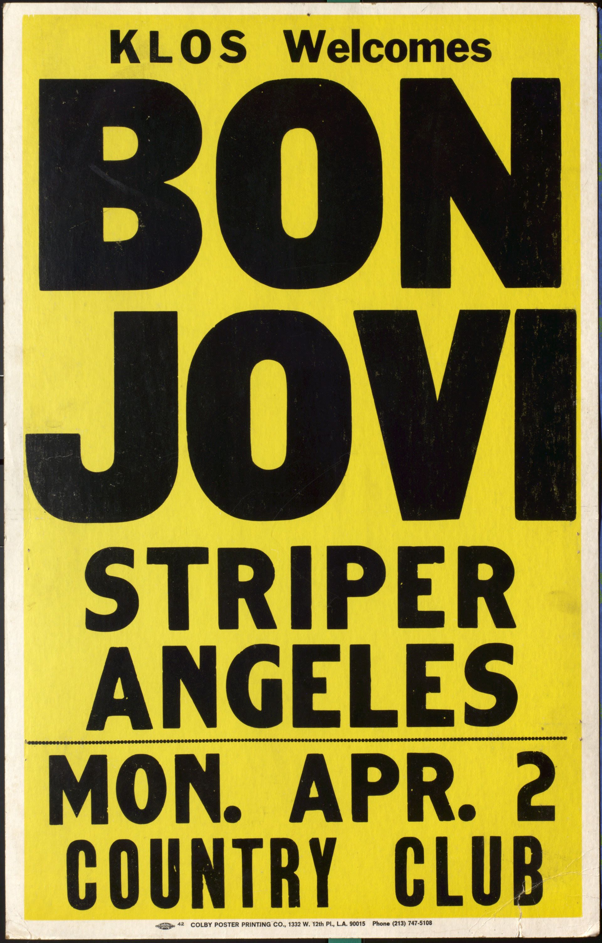 Posters & Flyers | Backstage with Bon Jovi