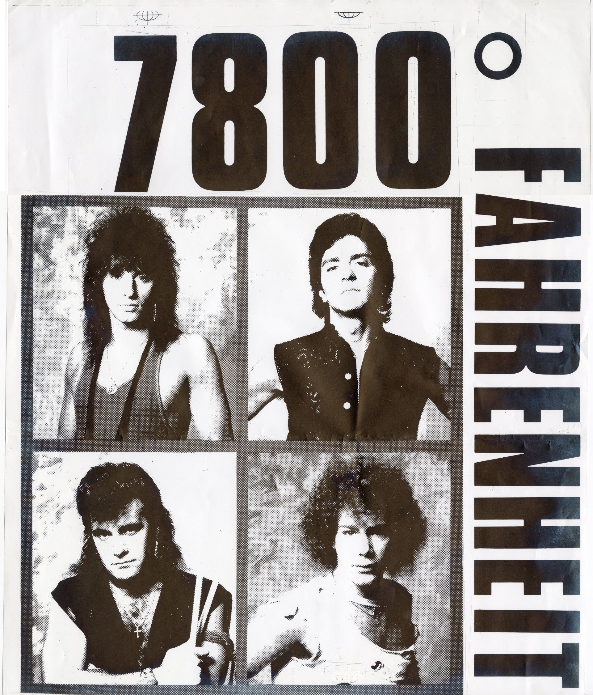 7800° Fahrenheit Poster Mock-Up​ | Backstage with Bon Jovi