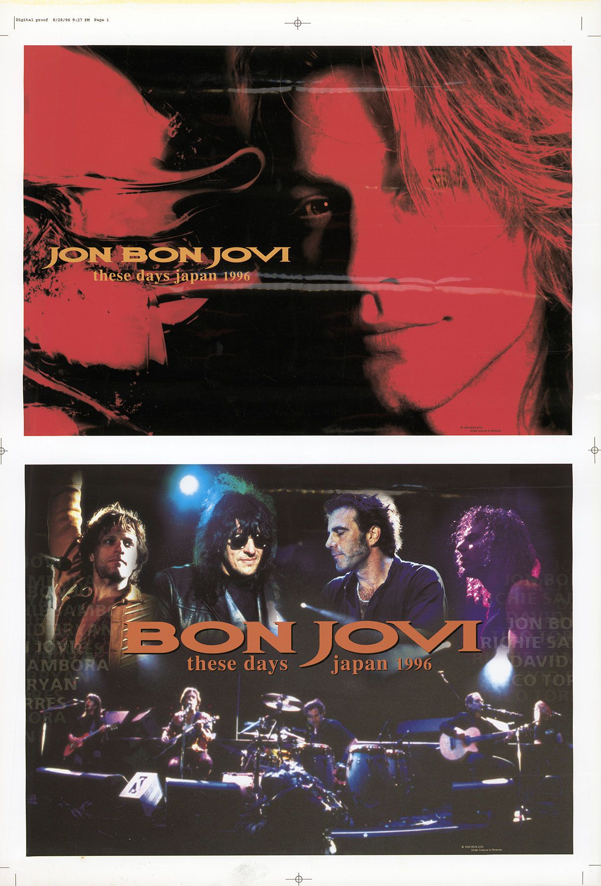 These Days Japan Print Proof | Backstage with Bon Jovi