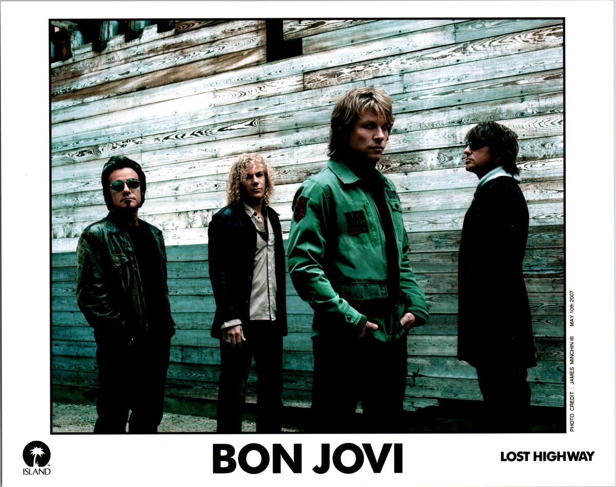 Lost Highway Press Photo Backstage with Bon Jovi