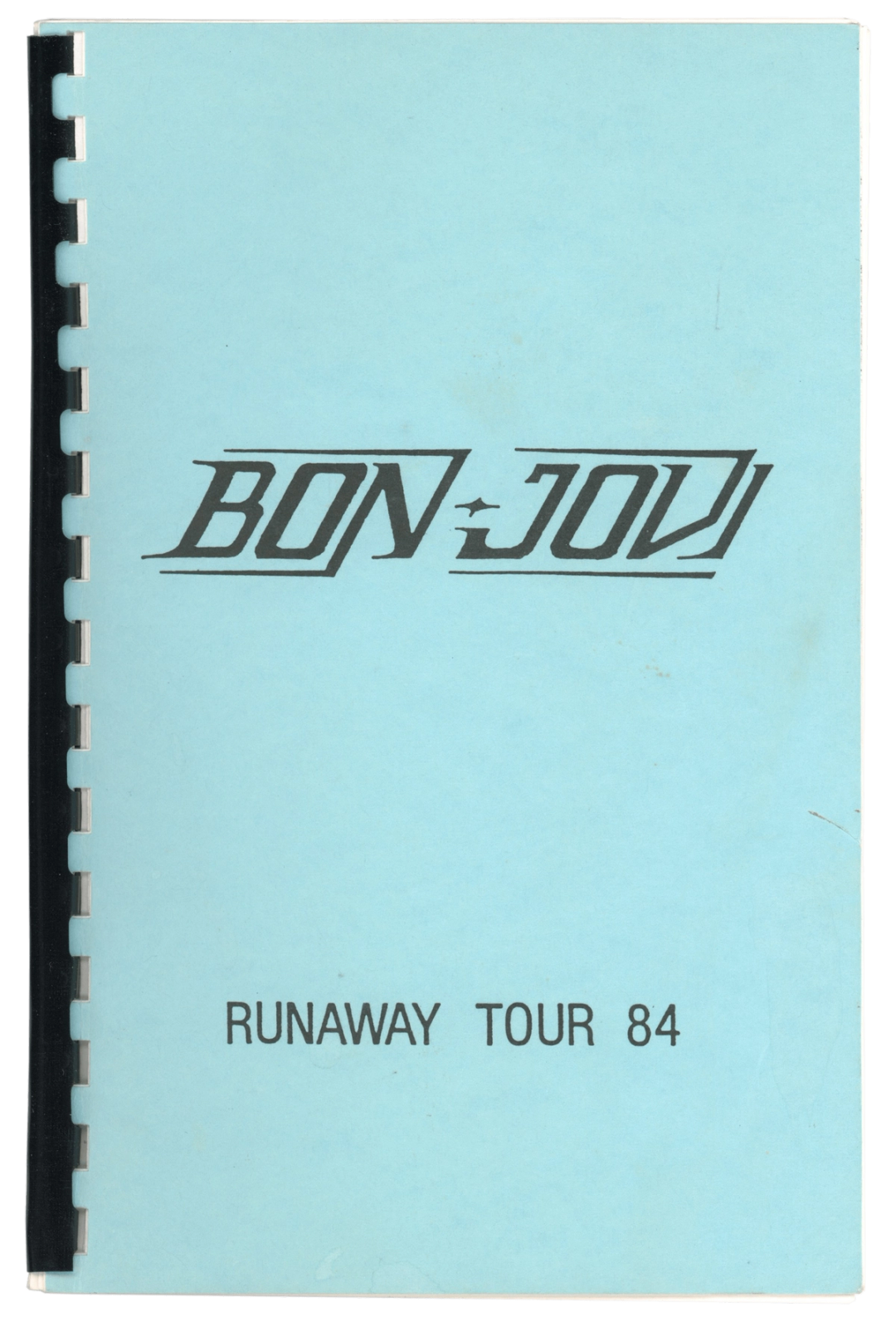 Tour Itinerary Runaway 1984 Tour Backstage With Bon Jovi