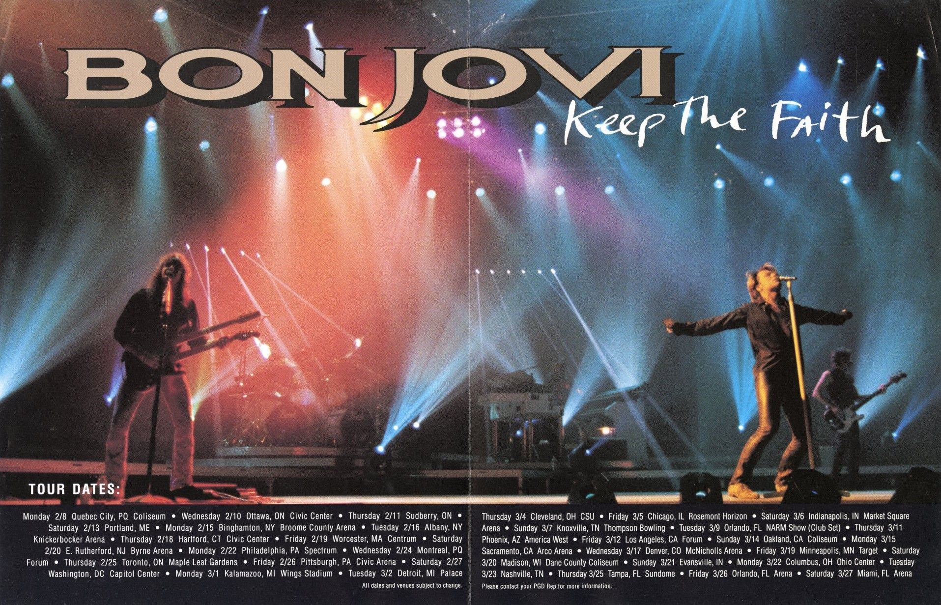 90s 当時物 非売品 BON JOVI Keep The Faith ポスター - メルカリ