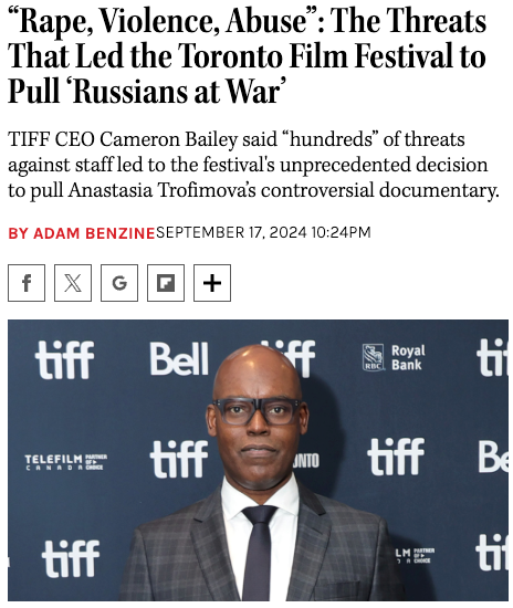 Toronto International Film Festival, Russians at War