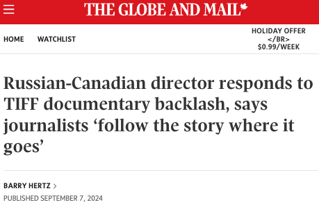 Russians at War, Toronto International Film Festival