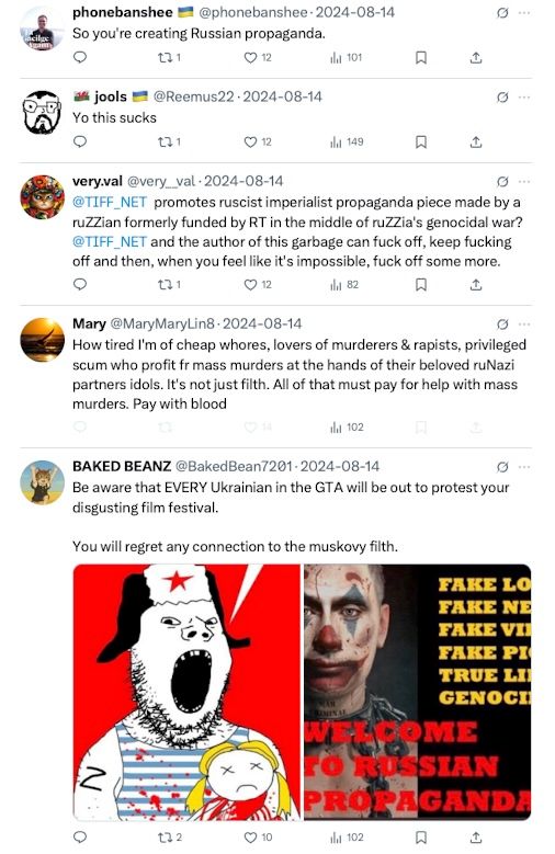 TIFF, Russians at War