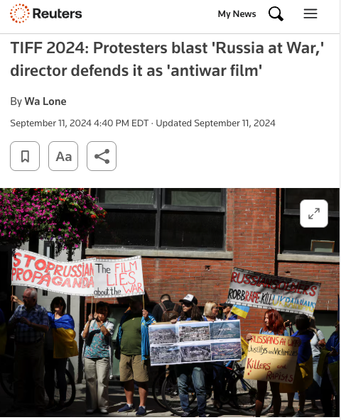 Russians at War, Toronto International Film Festival