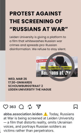 Leiden University, Russians at War