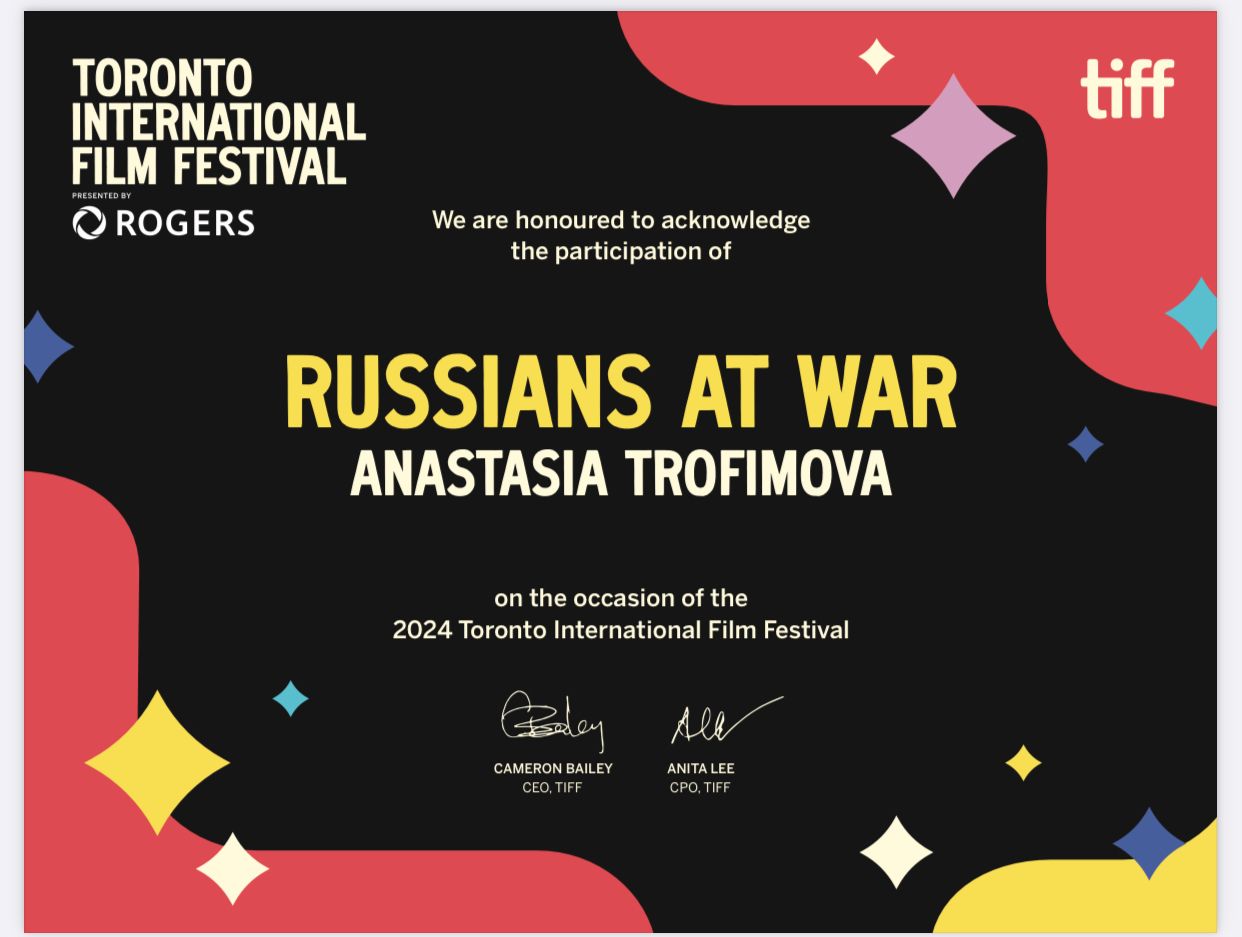 Toronto International Film Festival, Russians at War