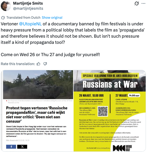 Leiden University, Russians at War