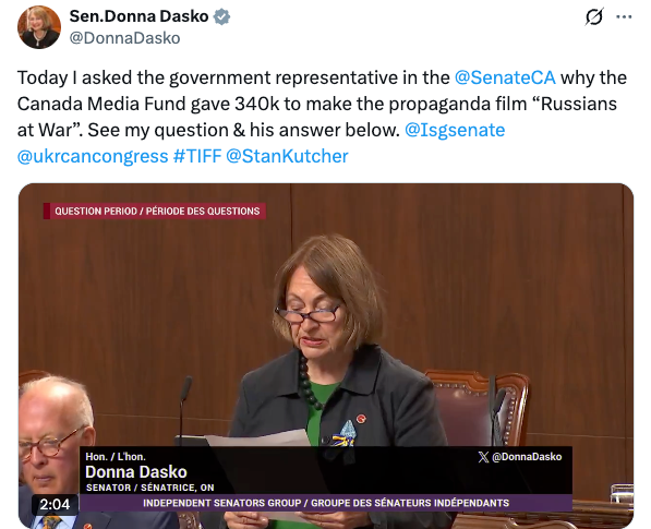 Senator Donna Dasko, Russians at War