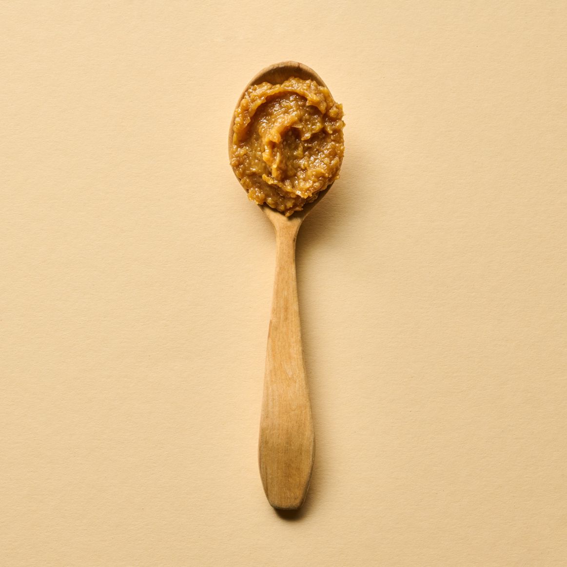 A spoon full of miso.