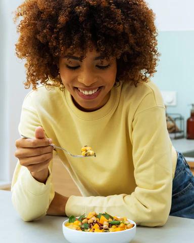 woman eating