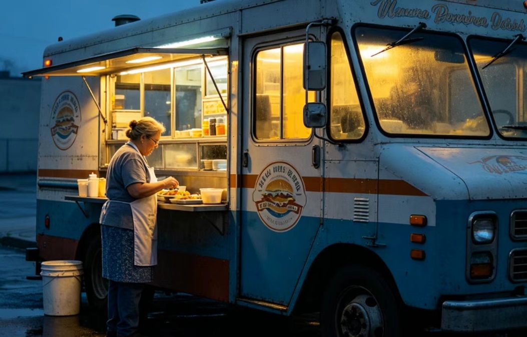 Truck food QRfood AI system