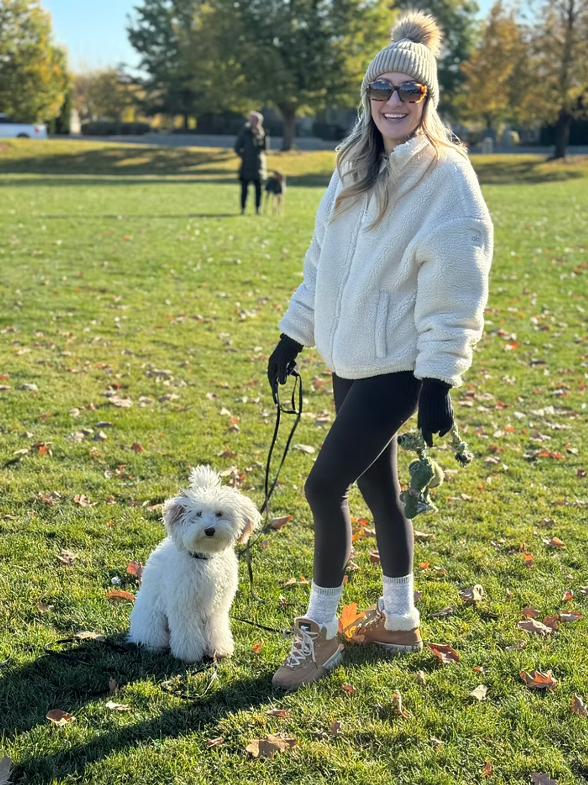 Client and their Poodle