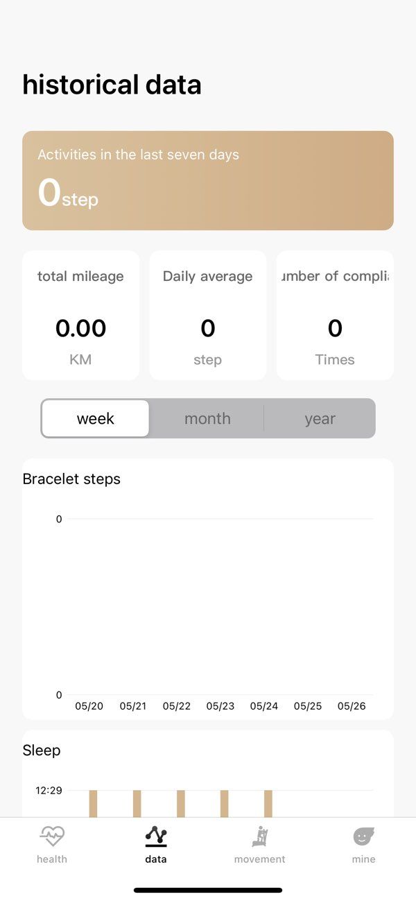 Laxasfit app screenshot 2 — smartwatch health tracking and device management
