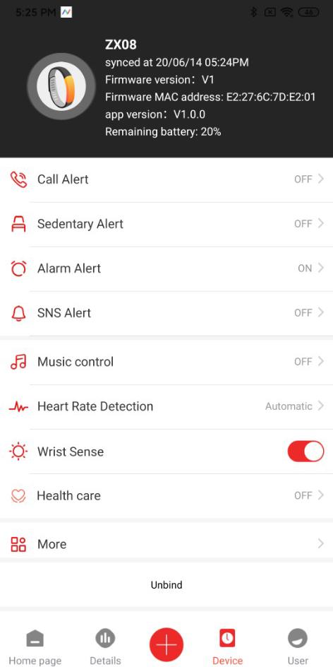 NFit app screenshot 3 — smart band health tracking and fitness monitoring