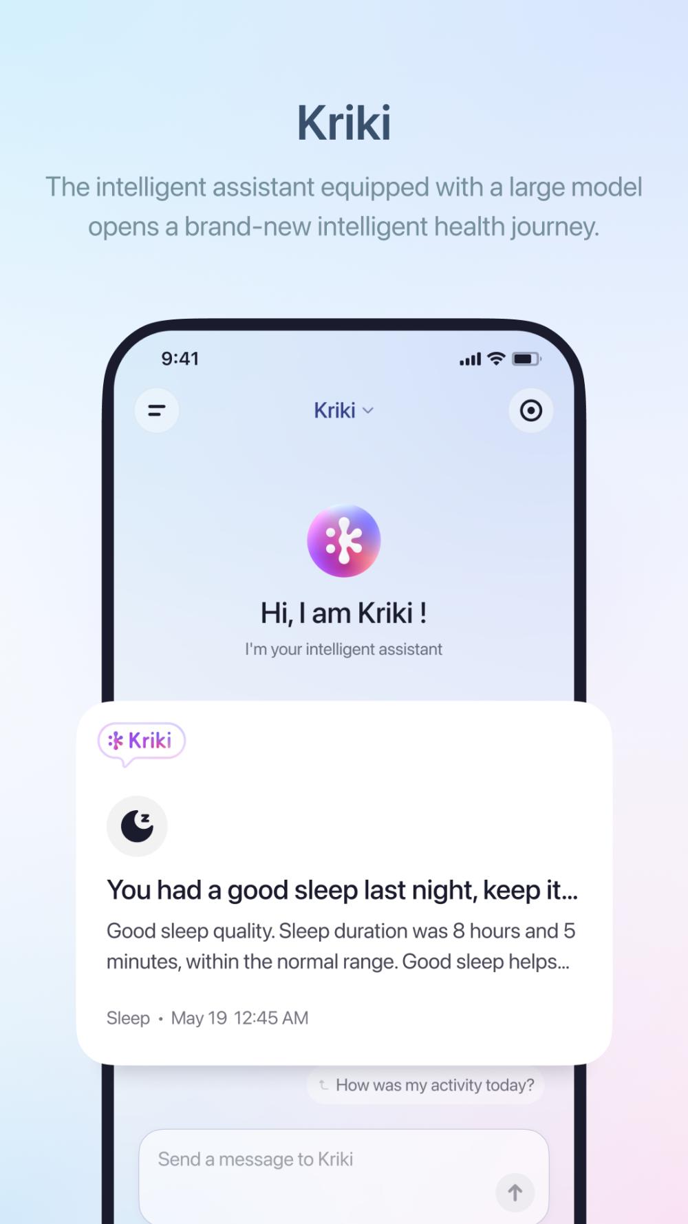 Fitbeing app screenshot 2 — Creek smartwatch fitness tracking and health monitoring