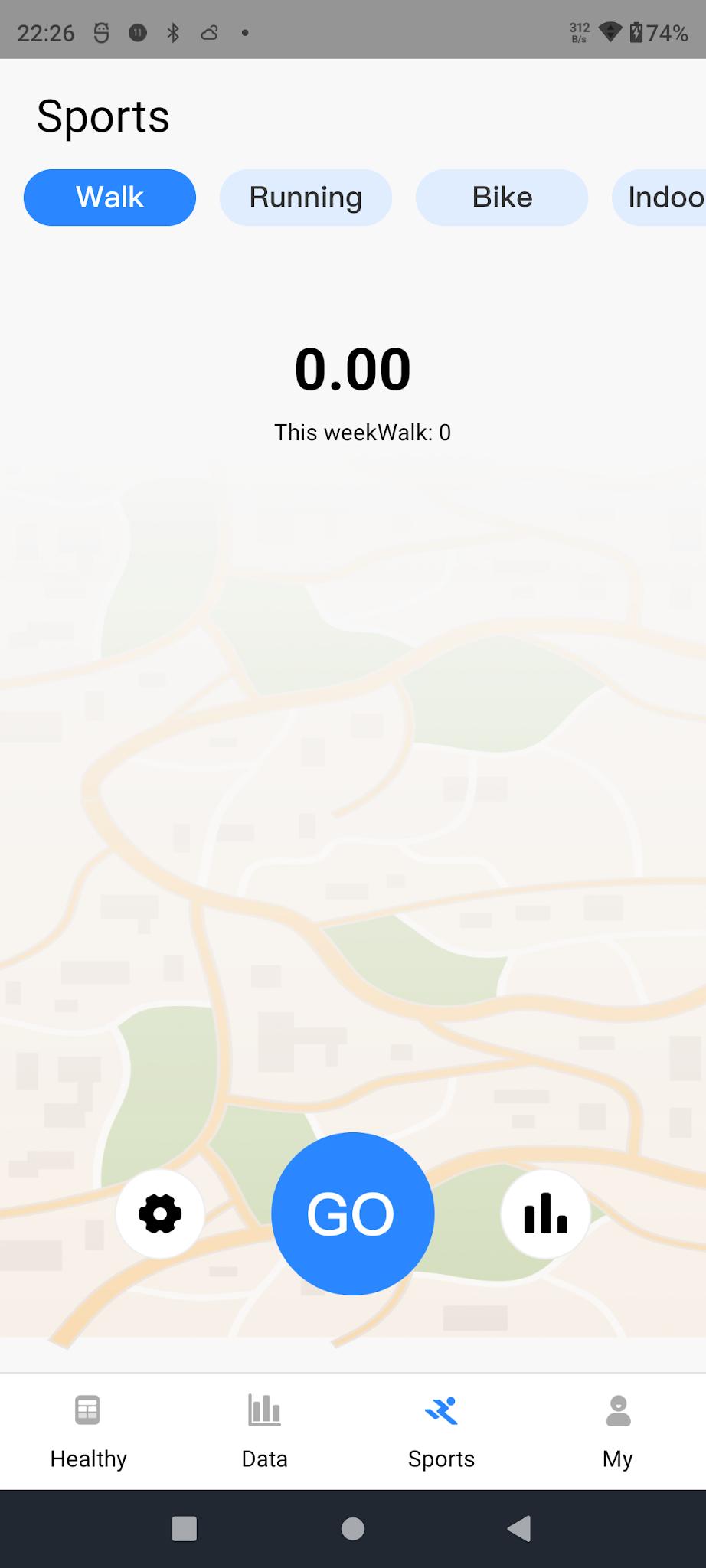 ZTplus app screenshot 3 — smartwatch health tracking and fitness monitoring interface