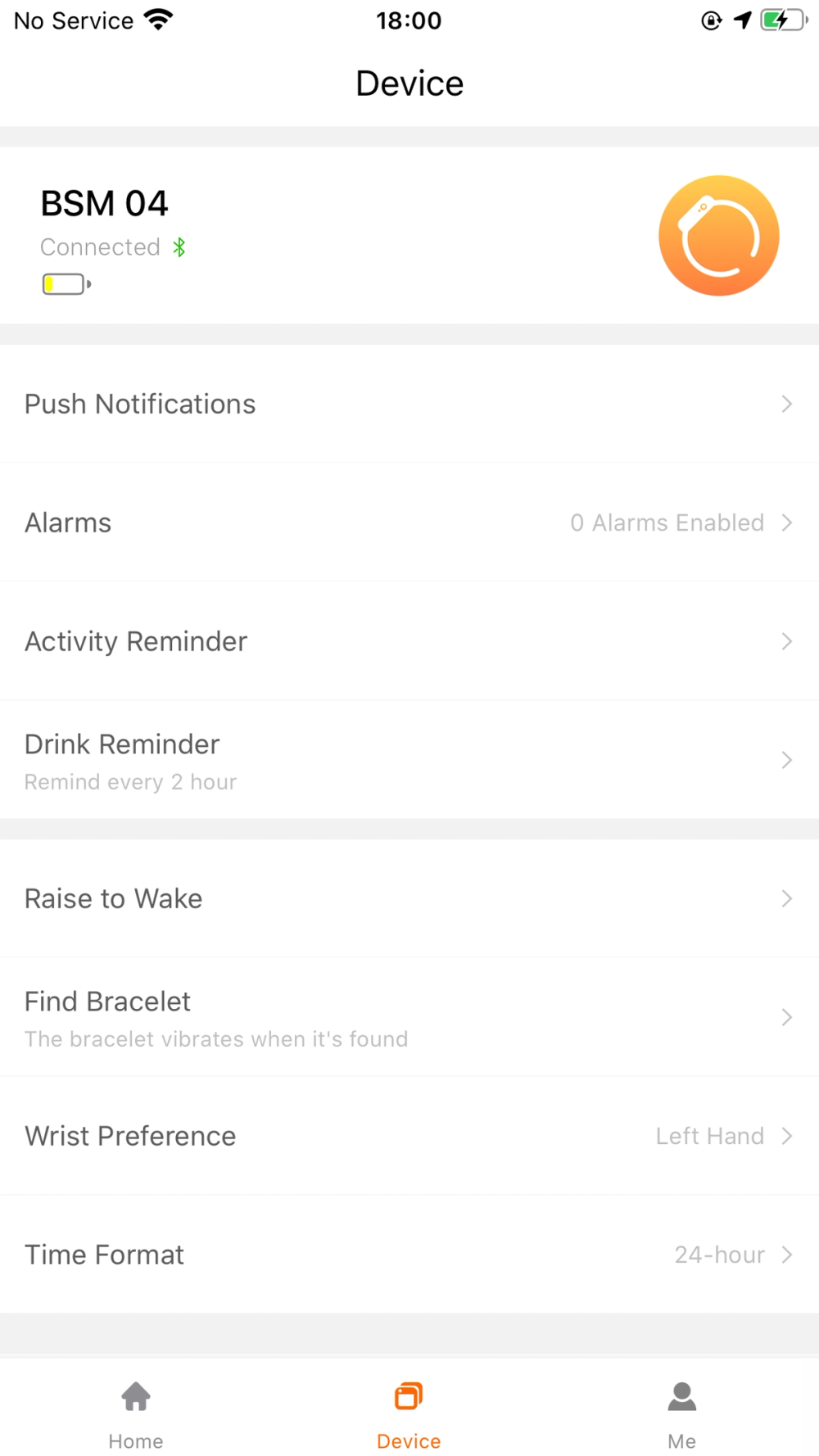 FitCloudPro app screenshot 2 — device management