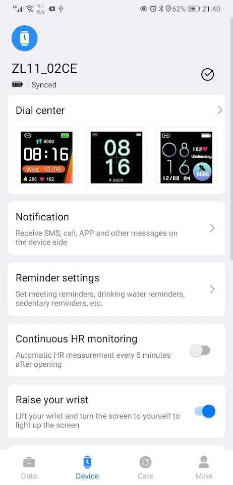 FFit app screenshot 2 — smartwatch health tracking and fitness monitoring