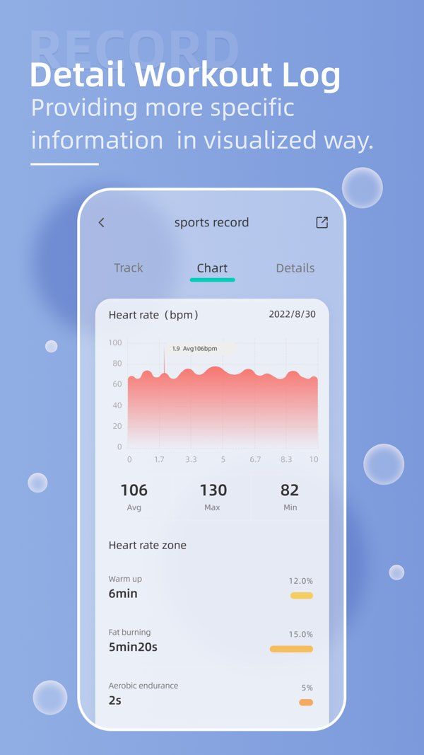 OnWear Pro app screenshot 3 — health tracking and smartwatch management