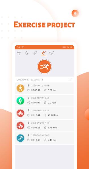 Qwatch app screenshot 3 — health tracking and smartwatch management