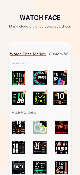 QWatch Pro app screenshot 3 — health tracking and smartwatch management