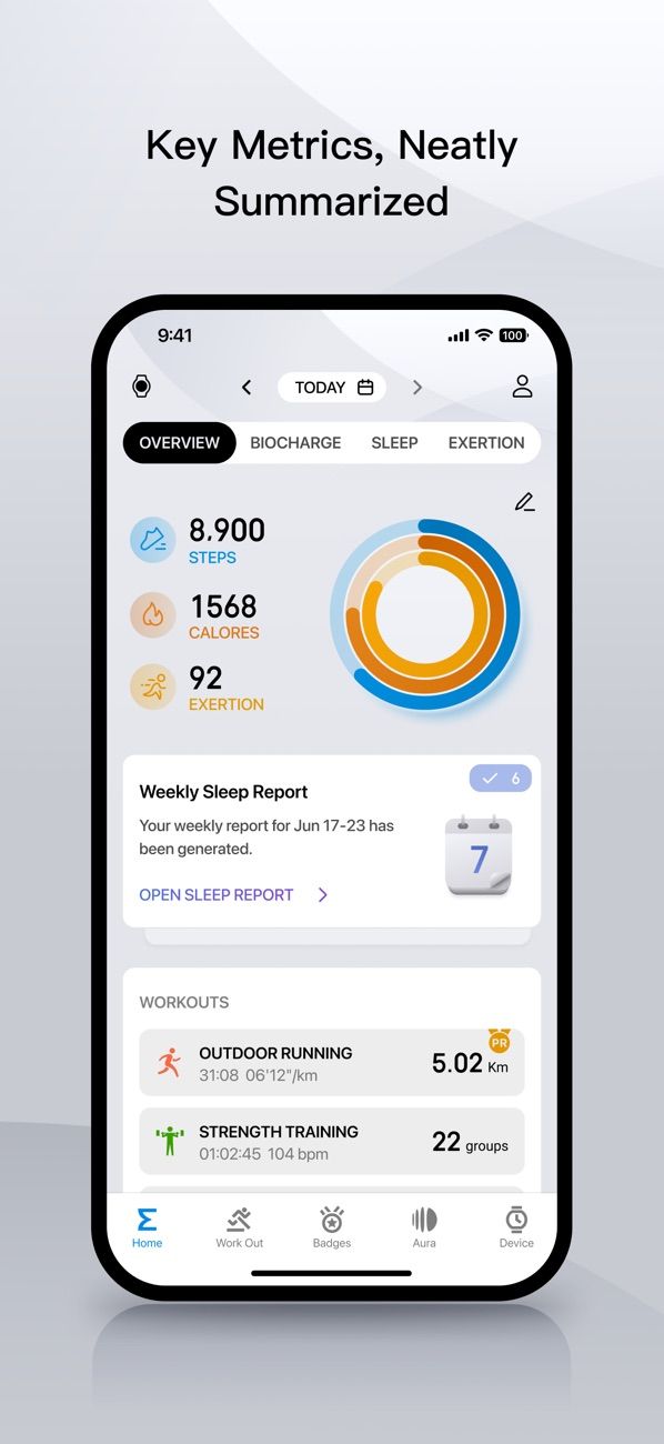 Zepp app screenshot 1 — health and fitness tracking