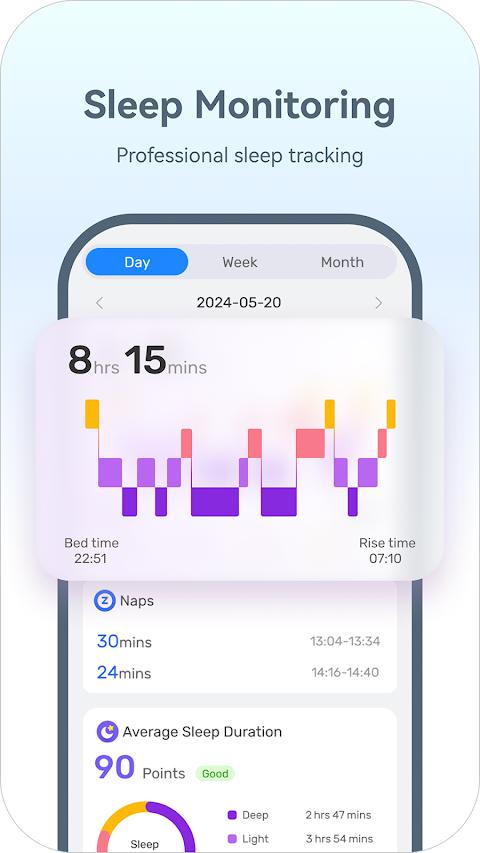 HaWoFit app screenshot 3 — smartwatch health tracking and management
